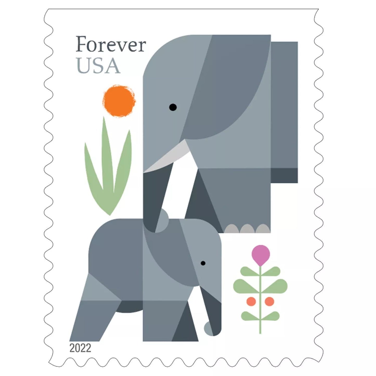 2022 Elephants 100pcs/Pack