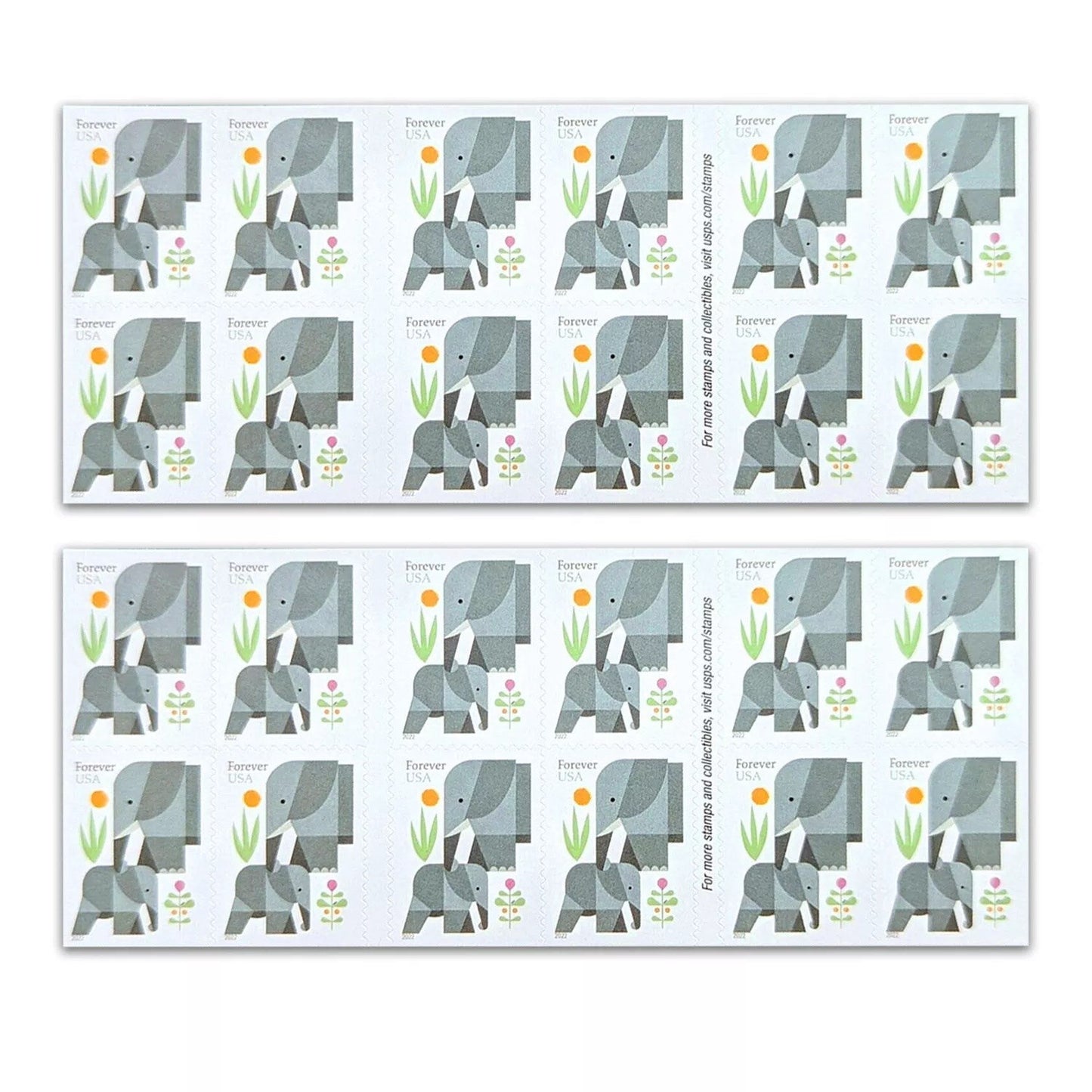 2022 Elephants 100pcs/Pack