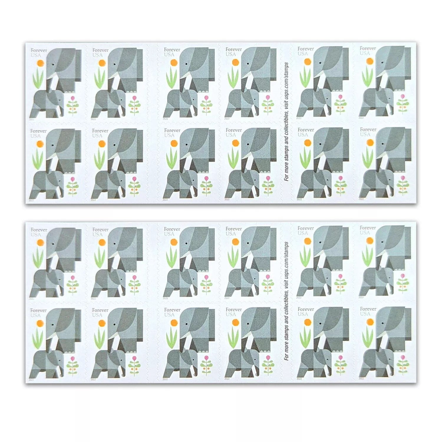 2022 Elephants 100pcs/Pack