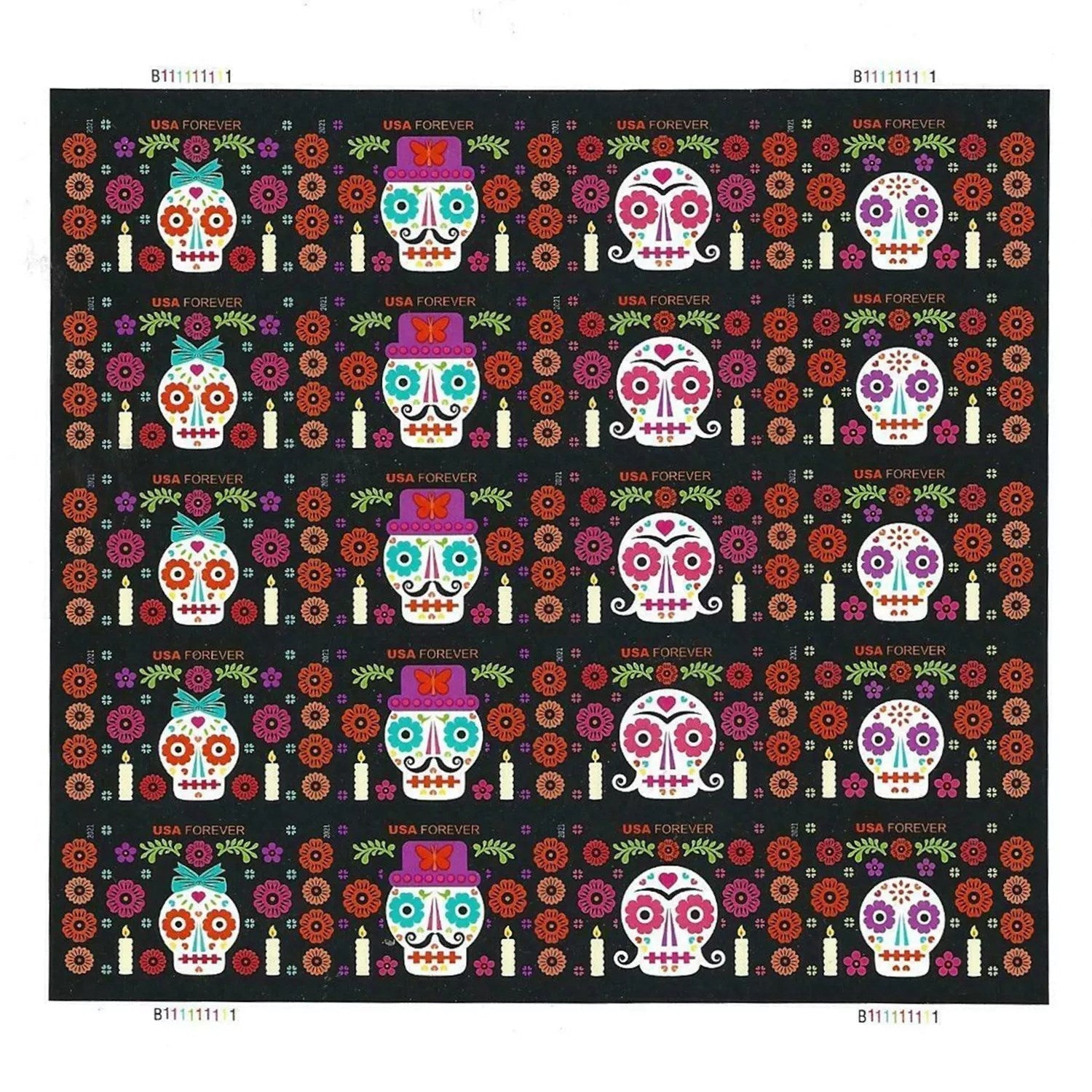 2021 Day of the Dead 100pcs/Pack