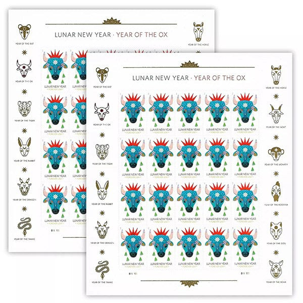 2021 Lunar New Year Ox 100pcs/Pack