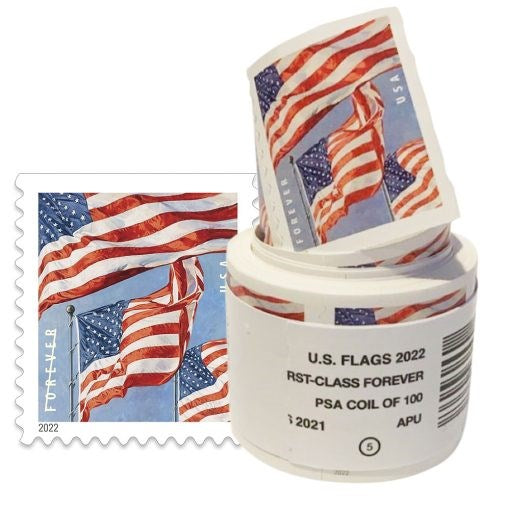 2022 Flag Forever First-Class Roll Of 100